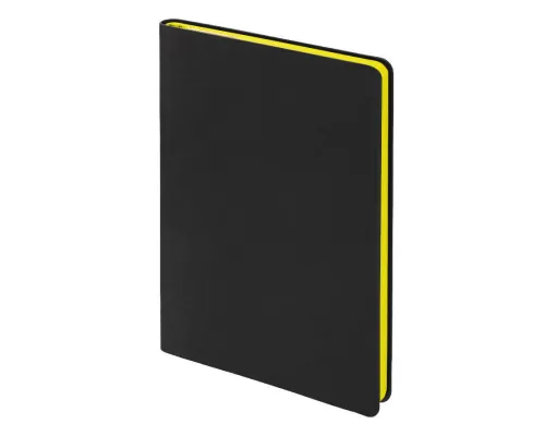 Ежедневник Flexy Latte Soft Touch Black Edition Color А5, черный/желтый, недатированный, в гибкой обложке Ежедневник Flexy Latte Soft Touch Black Edition Color А5, черный/желтый, недатированный, в гибкой обложке
