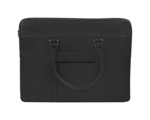Портфель для ноутбука Vancouver Leather из натуральной кожи, черный