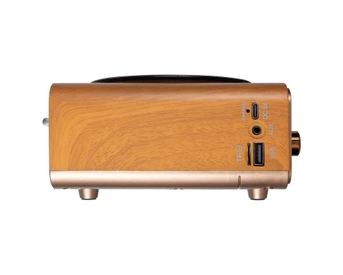 Ретро радио в стиле радиолы, Heritage Nostalgia, диапазон частот  AM FM SW, с USB порт,  Bluetooth, цвет светло-коричневый
