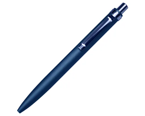 Ручка шариковая Shine Ray Soft touch алюминиевая, темно-синяя