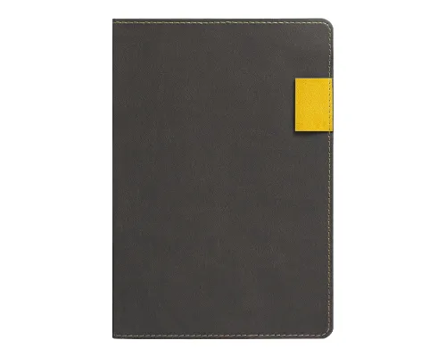 Ежедневник Flexy Freedom Latte А5, серый/желтый, недатированный, в гибкой обложке