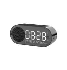 Колонка беспроводная MyTone  Sound Clock c часами, черная