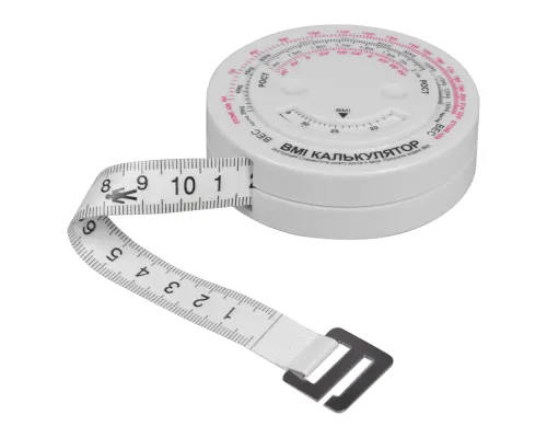 Рулетка Tools Healthy Lifestyle, 1,5 метра, белая, пластиковая, с мягкой лентой