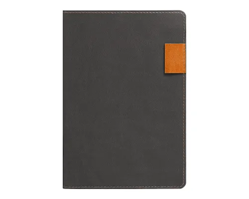 Ежедневник Flexy Freedom Latte А5, серый/оранжевый, недатированный, в гибкой обложке