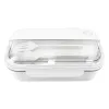 Герметичный контейнер для еды (ланч бокс)  BON VOYAGE, пластиковый, белый, 1100 мл.