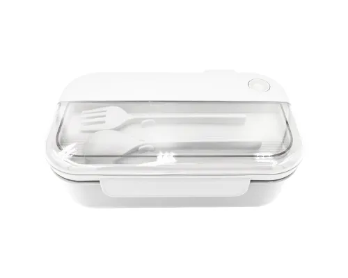 Герметичный контейнер для еды (ланч бокс)  BON VOYAGE, пластиковый, белый, 1100 мл.