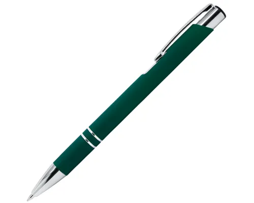 Ручка шариковая Legend Soft Touch, зеленая 3302