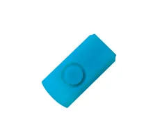 Корпус для флеш накопителя Twister, пластик Софт Тач, голубой