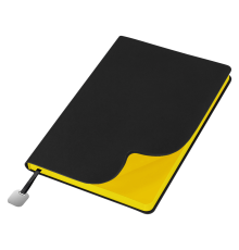 Ежедневник Flexy Latte Soft Touch Black Edition Color А5, черный/желтый, недатированный, в гибкой обложке