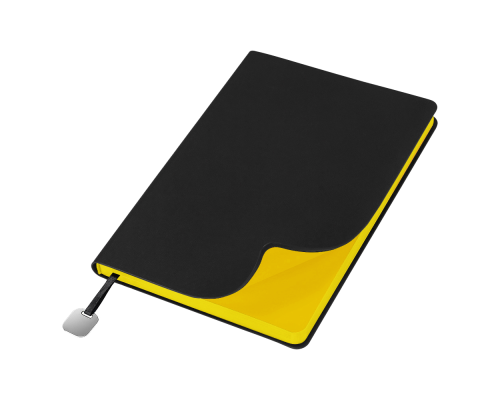 Ежедневник Flexy Latte Soft Touch Black Edition Color А5, черный/желтый, недатированный, в гибкой обложке Ежедневник Flexy Latte Soft Touch Black Edition Color А5, черный/желтый, недатированный, в гибкой обложке