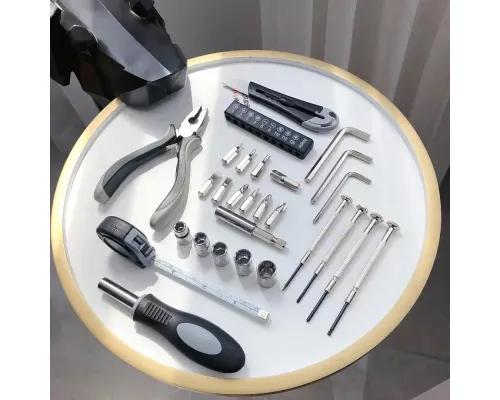 Набор инструментов Tools Worker, 27 инструментов, в пластиковом серебристом футляре