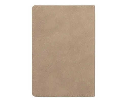 Ежедневник Flexy Tenero Suede A5, бежевый, недатированный, в гибкой обложке с петлей для ручки