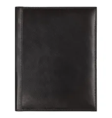 Суперобложка из натуральной кожи Universal leather размер А5+ , черная