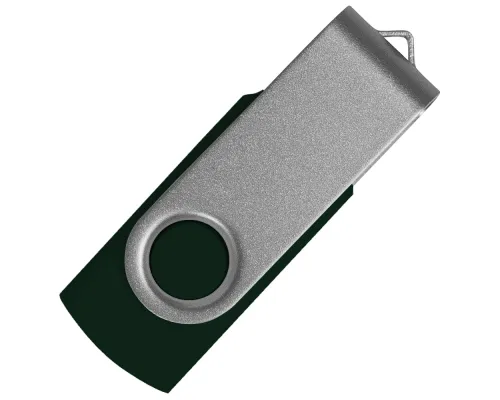 Флеш накопитель USB 2.0 Twister Сolor Mix 16GB, пластик Софт Тач/металл, черный/серебристый