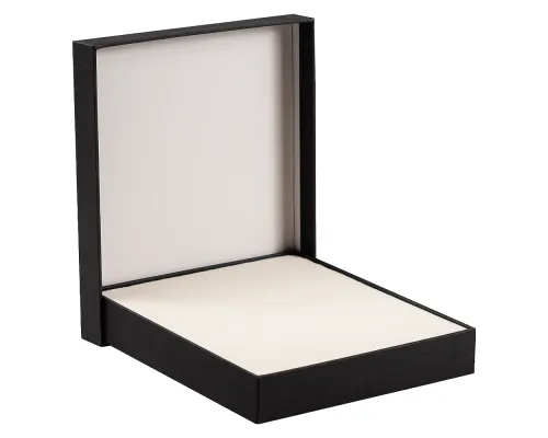 Коробка подарочная, размер 16*14*2 см, Solution Superior Linen, черная, бежевый ложемент под индивидуальную вырубку