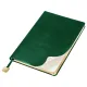 Ежедневник Flexy Buffalo А5, зеленый с золотистым срезом, недатированный, в гибкой обложке