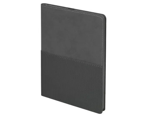 Ежедневник Flexy Smart Harbor Nuba Billy А5, темно-серый/темно-серый, недатированный, в гибкой обложке