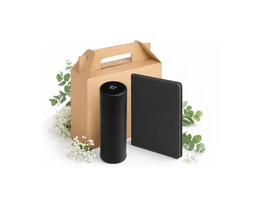 Набор подарочный Solution Everyday Duo (термос, ежедневник), черный