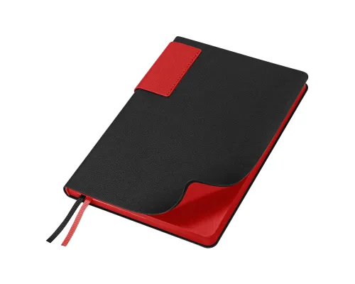 Ежедневник Flexy Star Sivilia Black Edition Color А5, черно-красный, недатированный ,в гибкой обложке