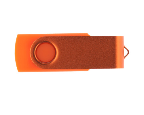 Флеш накопитель USB 2.0 Twister 16GB, пластик Софт Тач/металл, оранжевый/оранжевый Флеш накопитель USB 2.0 Twister 16GB, пластик Софт Тач/металл, оранжевый/оранжевый
