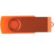 Флеш накопитель USB 2.0 Twister 16GB, пластик Софт Тач/металл, оранжевый/оранжевый