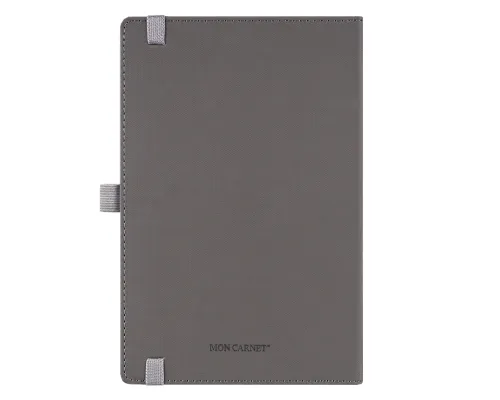 Ежедневник Alfa Note Pasu А5, серый/серый, недатированный, в твердой обложке Ежедневник Alfa Note Pasu А5, серый/серый, недатированный, в твердой обложке
