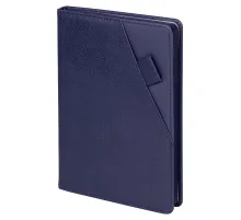 Ежедневник Smart Calabria Lafite A5, недатированный, в твердой обложке с поролоном, темно-синий