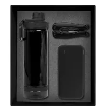 Набор подарочный Solution Prestige Trio (внешний аккумулятор, мультитул, бутылка для воды), черный
