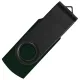 Флеш накопитель USB 2.0 Twister Assembly 16GB, пластик Софт Тач/металл, черный/черный