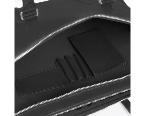 Портфель для ноутбука Vancouver Leather из натуральной кожи, черный
