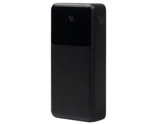 Внешний аккумулятор (powerbank) «Stream 20», 20 000 mAH, с двумя зарядными шнурами,  22,5W (Ватт)  super fast charge, Power Delivery (PD) 25.5W (dfnn), c цифровым дисплеем для контроля заряда, черный