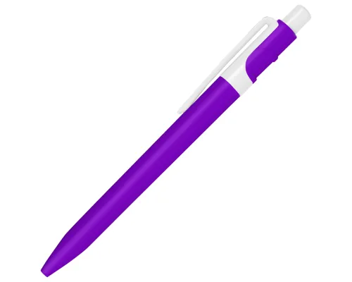 Ручка шариковая пластиковая Ravena Color фиолетовая/белая