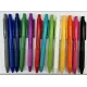 Ручка шариковая Flora Color с полугелиевым стержнем, серая