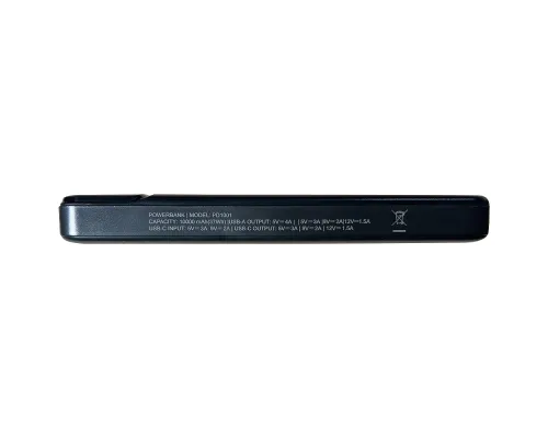 Внешний  аккумулятор «First step», 10 000 mAH, черный