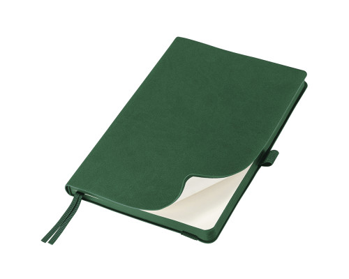 Ежедневник Flexy Line Linen А5, зеленый/зеленый, недатированный, в гибкой обложке, с резинкой и петлей для ручки Ежедневник Flexy Line Linen А5, зеленый/зеленый, недатированный, в гибкой обложке, с резинкой и петлей для ручки