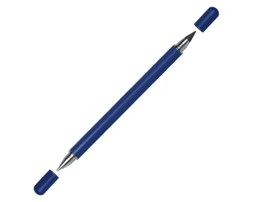 Ручка шариковая и вечный карандаш ETERNITY, металлическая, темно-синяя, матовая