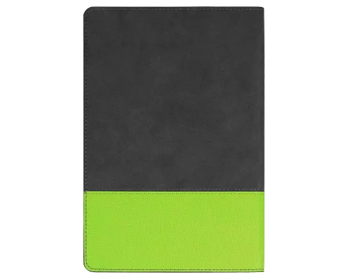 Ежедневник Flexy Treviso Nuba Sand Color А5, серый/салатовый, недатированный, в гибкой обложке