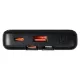 Внешний аккумулятор (powerbank)  «Stream 10»,  10 000 mAH, с двумя зарядными шнурами,  22,5W (Ватт)  super fast charge, Power Delivery (PD) 25.5W (dfnn),  c цифровым дисплеем для контроля заряда, черный