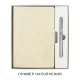 Коробка подарочная, размер 203*220*30 мм, Solution Gift Linen для ежедневника и ручки, серебро
