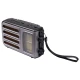 Ретро радио Heritage Melody,  Bluetooth, AM/FM/SW, LED-подсветкой, USB, TF и MP3-плеером, цвет серебристый