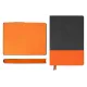Ежедневник Flexy Treviso Nuba Sand Color А5, серый/оранжевый, недатированный, в гибкой обложке