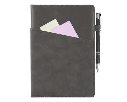 Ежедневник Smart Porta Nuba Latte А5, серый/темно-серый, недатированный, в твердой обложке