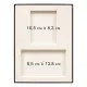 Коробка подарочная, размер 24*17,5*3 см, Solution Superior Linen, черная, бежевый ложемент под два прямоугольных предмета