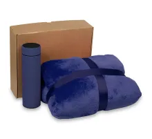 Набор подарочный Solution Duo (плед, термос), синий