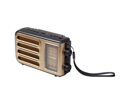 Ретро радио Heritage Melody,  Bluetooth, AM/FM/SW, LED-подсветкой, USB, TF и MP3-плеером, цвет светло-коричневый