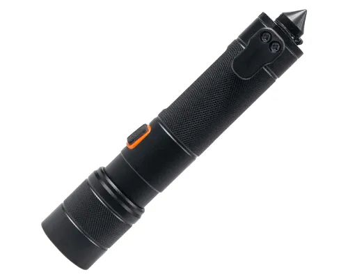 Фонарь Tools Jacob, алюминиевый, аккумуляторный, с зарядкой type-c, с молотком, черный