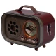 Ретро радио в стиле радиолы, диапазон частот  AM FM SW, USB, Bluetooth, Heritage Memories, со светодиодной подсветкой, цвет коричневый