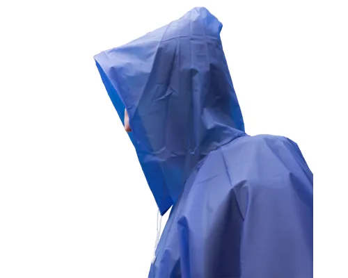 Дождевик пончо Budget туристический один размер, синий