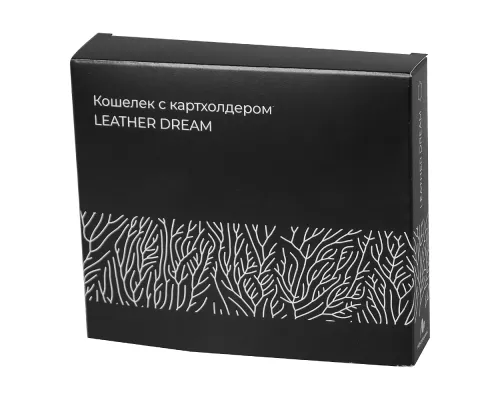 Кошелек с картхолдером для кредитных карт Leather Dream из нат. кожи, черный