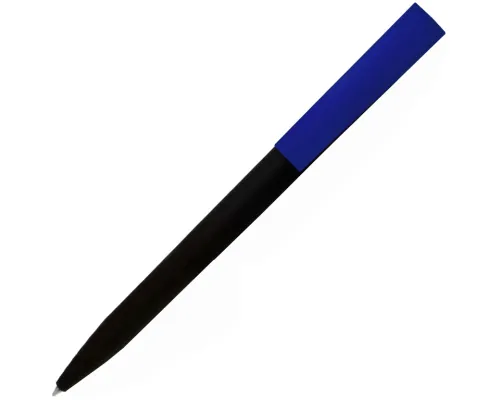 Ручка шариковая, пластиковая софт-тач, Zorro Color Mix, черная/синяя